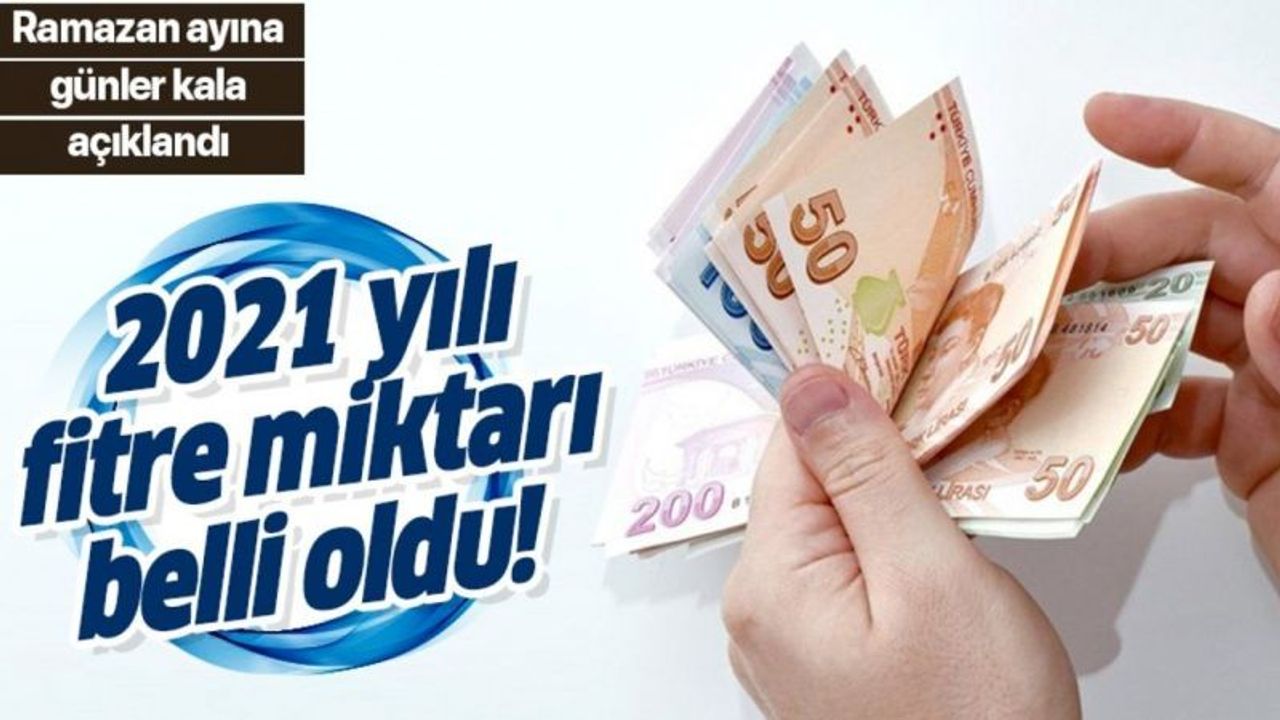Diyanet açıkladı! 2021 yılı fitre miktarı belli oldu