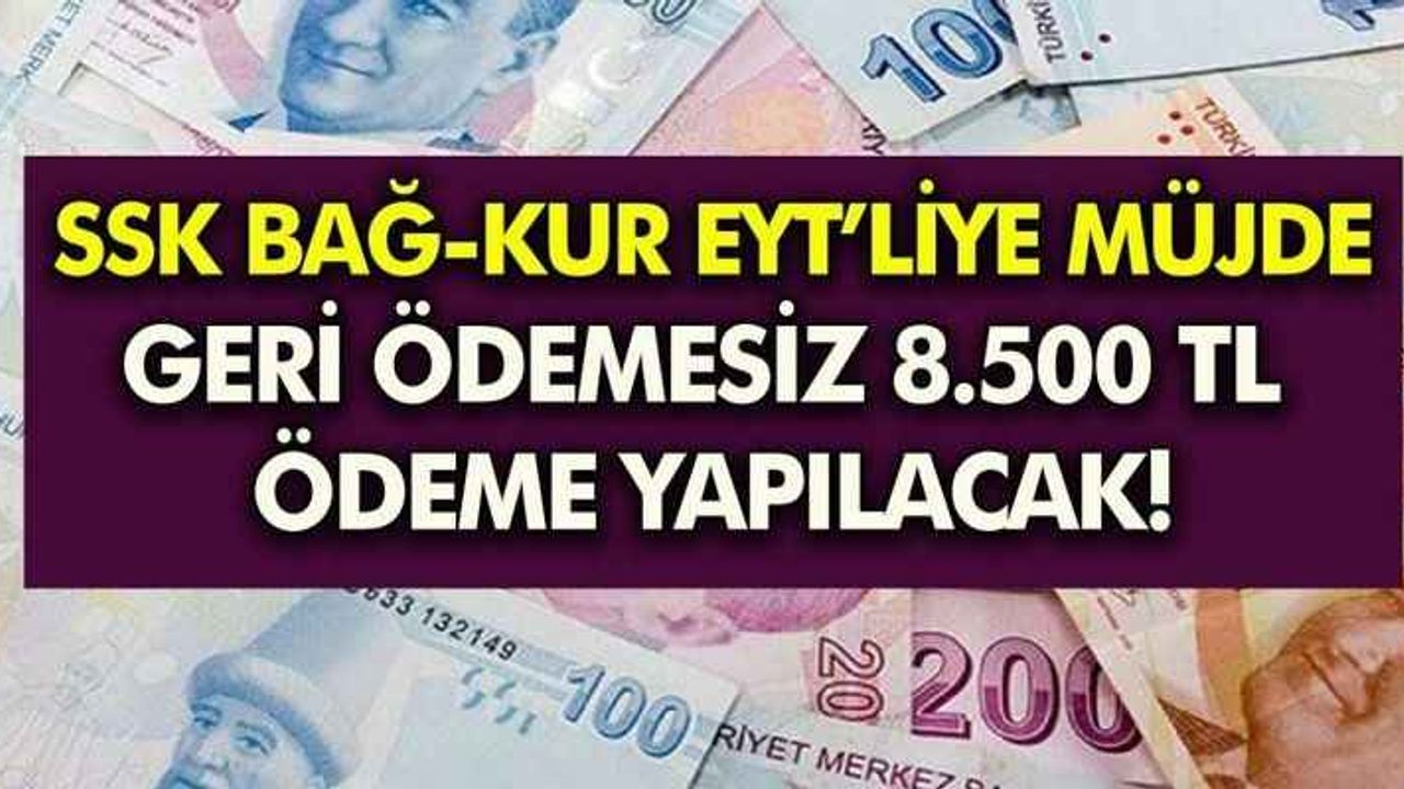 14 Milyon Emekliye 8.500 TL Ödeme Veriliyor! Almak İçin Başvurular Başladı