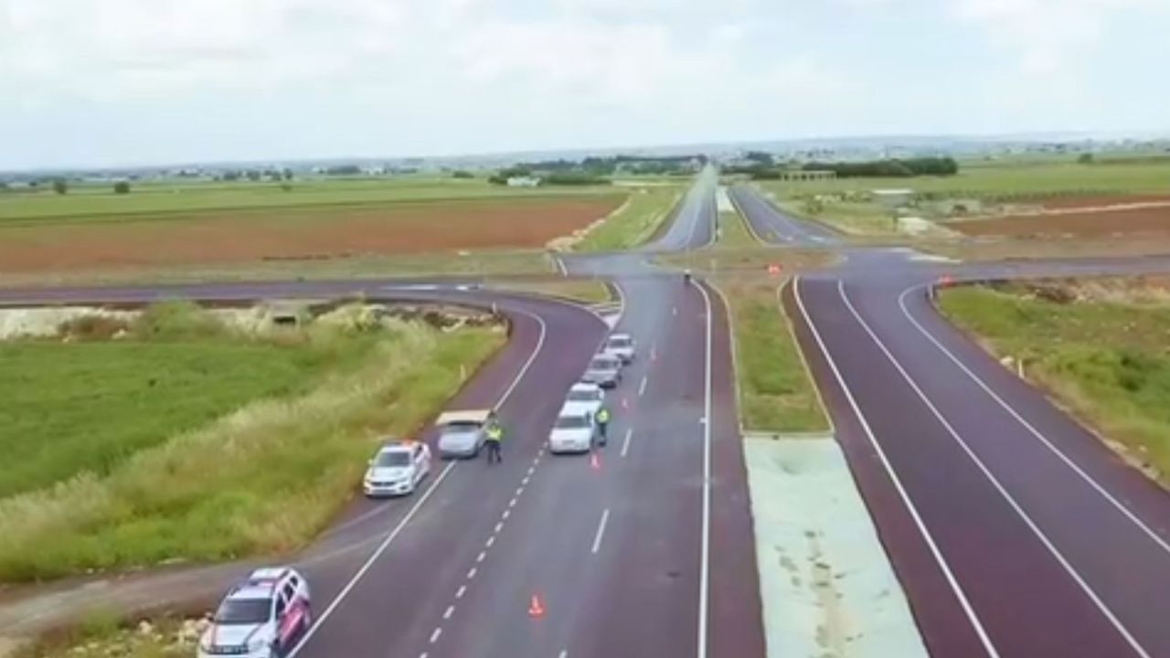 Şanlıurfa'da Kazaların En Yoğun Olduğu Bölgede Dronlu Denetim