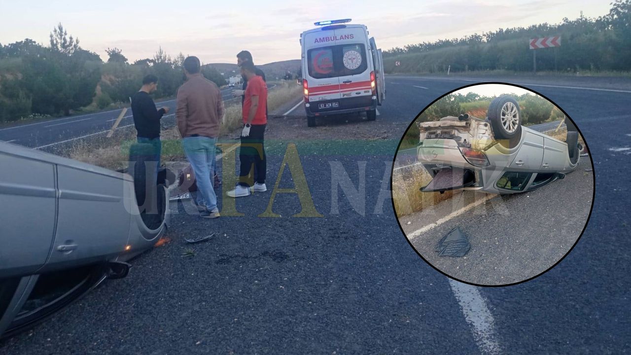 Şanlıurfa’da Feci Kaza: Takla Atan Otomobilde 2 Kişi Yaralandı
