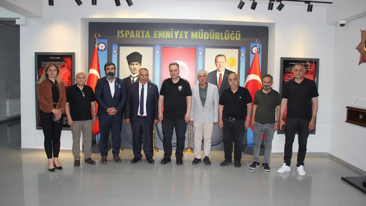 Güneydoğulu Gazeteciler, Isparta İl Emniyet Müdürü Erdem Bildirici'yi Ziyaret Etti