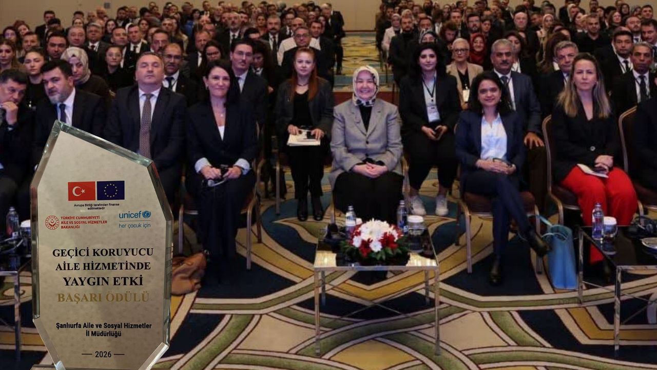 Şanlıurfa Aile Müdürlüğüne Başarı Ödülü
