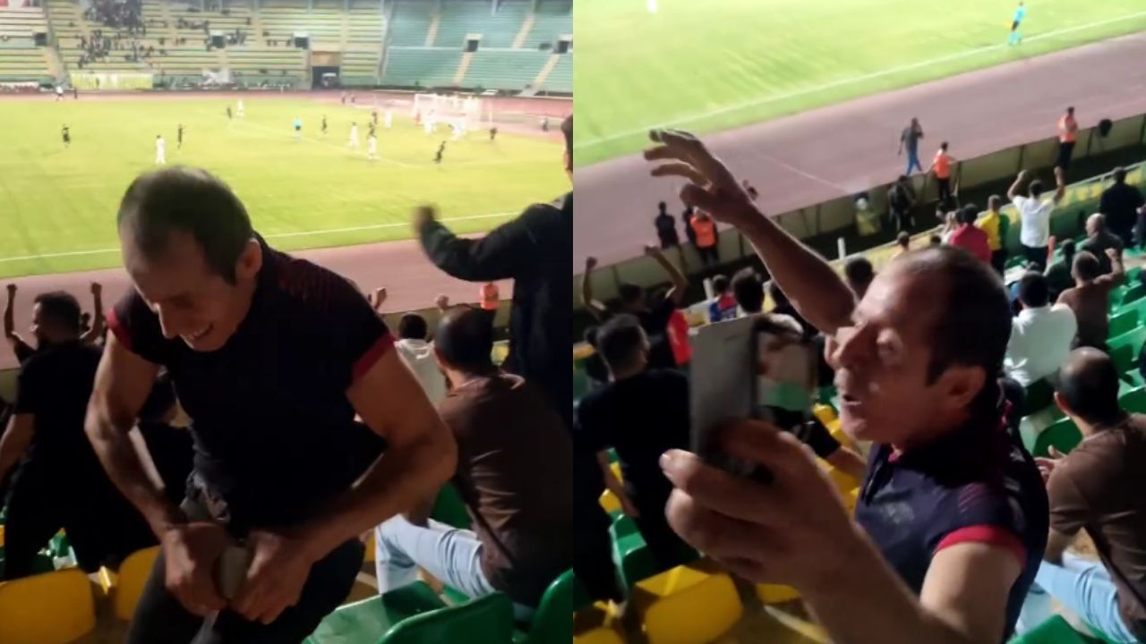 Şanlıurfaspor taraftarı gol sevincinde telefonunu kırdı