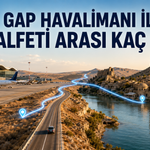 GAP Havalimanı ile Halfeti Arası Kaç Km? Arabayla Kaç Saat, Otobüsle Kaç Saat Sürer?