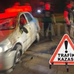 Şanlıurfa'da Hurdaya Dönen Otomobilden Sağ Çıktı