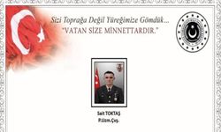 Piyade Uzman Çavuş Sait Toktaş şehit oldu