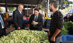 Haliliye Kaymakamı Muhammed Serkan Şahin pazara indi