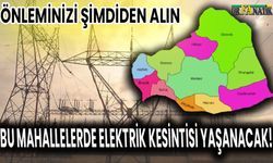 1 Kasım 2024 Şanlıurfa’da elektrik kesintisi yaşanacak ilçeler