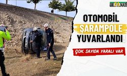 Akçakale çevreyolunda otomobil şarampole yuvarlandı!