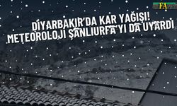 Diyarbakır’da Kar Yağışı! Meteoroloji Şanlıurfa’yı Da Uyardı