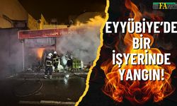 Eyyübiye’de Bir İşyerinde Yangın!