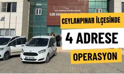 Ceylanpınar İlçesinde 4 Adrese Operasyon