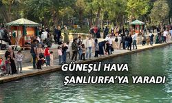 Güneşli hava Şanlıurfa’ya yaradı (VİDEO)