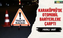 Karaköprü’de Otomobil Bariyerlere Çarptı