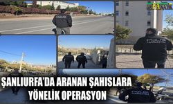 Şanlıurfa'da aranan şahıslara yönelik operasyon