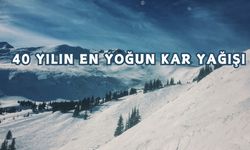 Son 40 Yılın En Yoğun Kar Yağışı