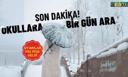 SON DAKİKA! Okullar Bir Gün Tatil Edildi