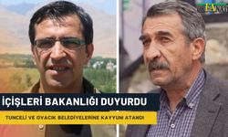 Tunceli Ve Ovacık Belediyelerine Kayyum Atandı