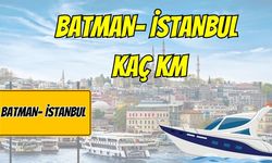 Batman İstanbul Arası Kaç Km