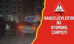 Bahçelievler’de İki Otomobil Çarpıştı