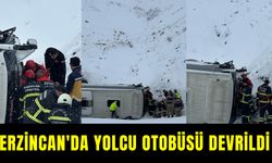 Erzincan'da Yolcu Otobüsü Devrildi: Bölgeye Çok Sayıda Ekip Sevk Edildi