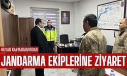 Hilvan Kaymakamı Orhan Gazi Karakaş'tan Jandarma Komutanlığına Ziyaret