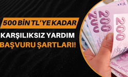 İhtiyaç Sahiplerine 500 Bin TL'ye Kadar Karşılıksız Yardım