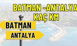 Batman Antalya Arası Kaç Km