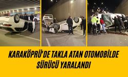 Karaköprü'de Takla Atan Otomobilde Sürücü Yaralandı