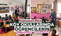 Kaymakam Altun, Köy Okullarında Öğrencilerin Yüreğine Dokundu