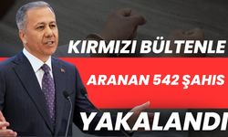 Kırmızı Bültenle Aranan 542 Şahıs Yakalandı