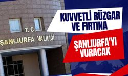 Şanlıurfa Valiliği'nden Kuvvetli Rüzgar ve Fırtına Uyarısı