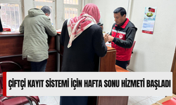 Şanlıurfa'da Çiftçi Kayıt Sistemi (ÇKS) İçin Hafta Sonu Hizmeti Başladı