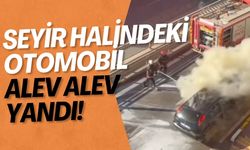 Haliliye’de Seyir Halindeki Otomobil Alev Alev Yandı!