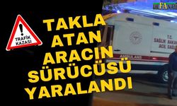 Halfeti'de Takla Atan Araçta Sürücü Yaralandı