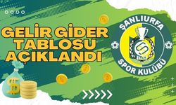 Şanlıurfaspor Gelir Gider Tablosunu Açıkladı