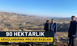 90 Hektarlık Ağaçlandırma Projesi Başladı