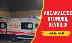 Akçakale'de Şarampole Devrilen Araçta Sürücü Yaralandı