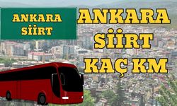 Ankara Siirt Arası Kaç Km