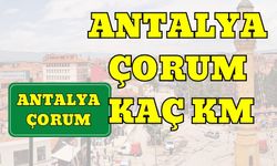 Antalya Çorum Arası Kaç Km