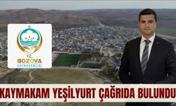 Şanlıurfa Bozova Kaymakamı Yeşilyurt'tan Önemli Çağrı