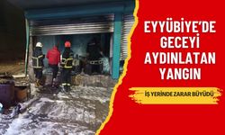 Eyyübiye’de Gece Çıkan Yangın Panik Yarattı: İş Yeri Küle Döndü