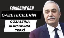 Ahmet Eşref Fakıbaba’dan Gazetecilerin Gözaltına Alınmasına Tepki