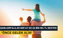 Şanlıurfalılar Her Ay Ek 22 Bin 104 TL Destek! 'Önce Gelen Alır'