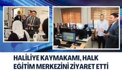 Kaymakam Şahin, Halk Eğitim Merkezi Kurslarını İnceledi