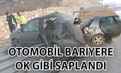 Şanlıurfa’da Otomobil Bariyerlere Ok Gibi Saplandı!