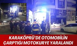 Karaköprü’de Otomobilin Çarptığı Motokurye Yaralandı