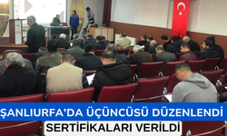 Şanlıurfa’da Üçüncüsü Düzenlendi: Sertifikaları Verildi