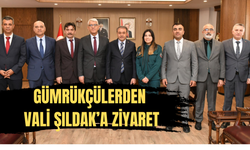 Gümrükçülerden Vali Şıldak’a Ziyaret