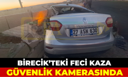 Şanlıurfa Birecik'te Yürekleri Ağızlara Getiren Kaza Güvenlik Kamerasına Yansıdı